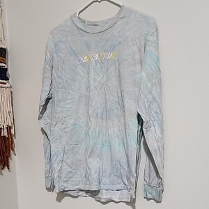 Santa Cruz Skateboards Long Sleeve Tie-Dye Shirt - Light Blue
